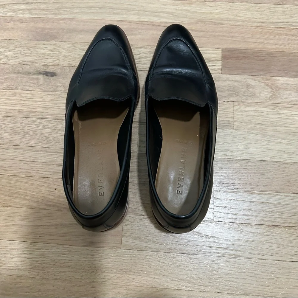 Everlane The Modern Loafer Leather Black Size 7